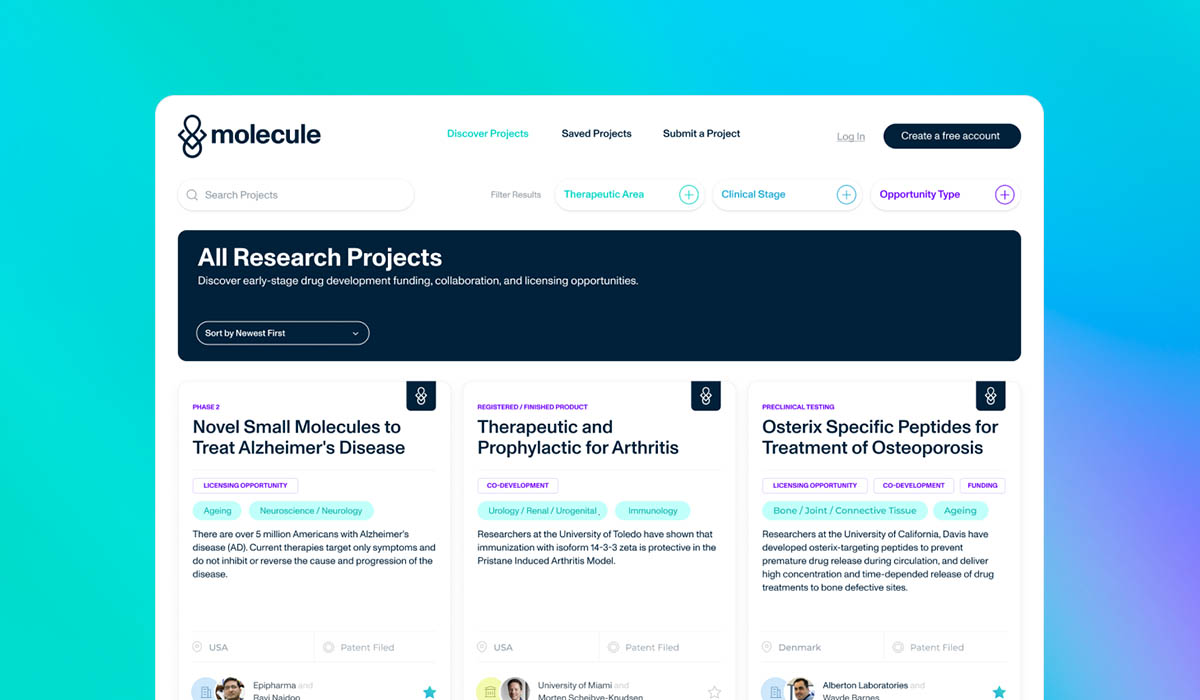 An Open Bazaar for Drug Development: Molecule Protocol